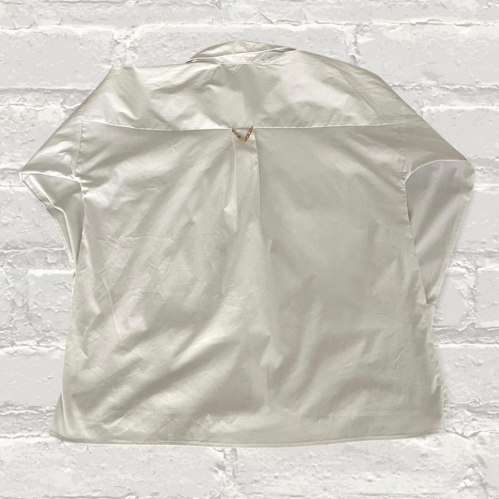 NY Collection Button-Up Blouse - Picture 3 of 4
